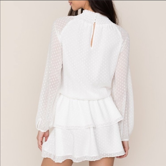 white long sleeve maxi dress near me Rosetta Maxi Dress, in White Silky Crepe, Size: Small